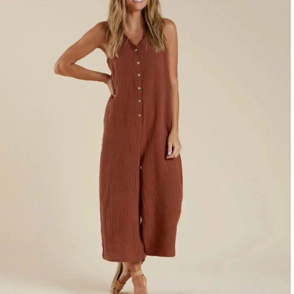 💞 Rylee + Cru Bridgette Jumpsuit - Picture 1 of 5